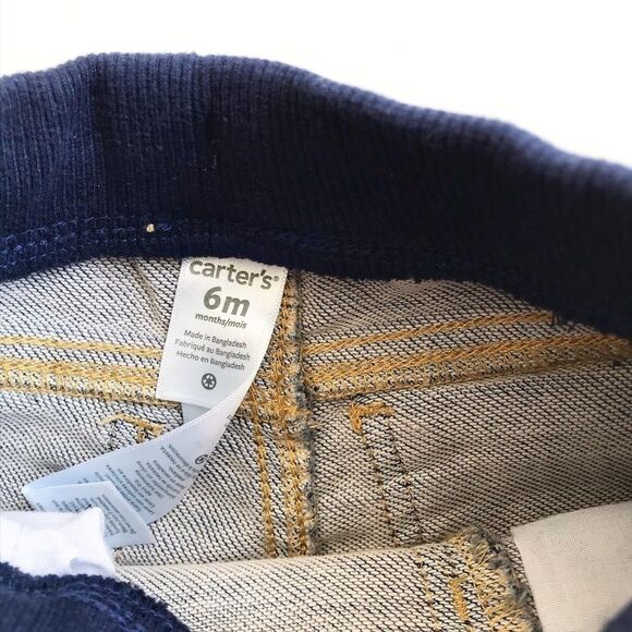Carters soft pull up jeggings EUC 6 months - Picture 3 of 4